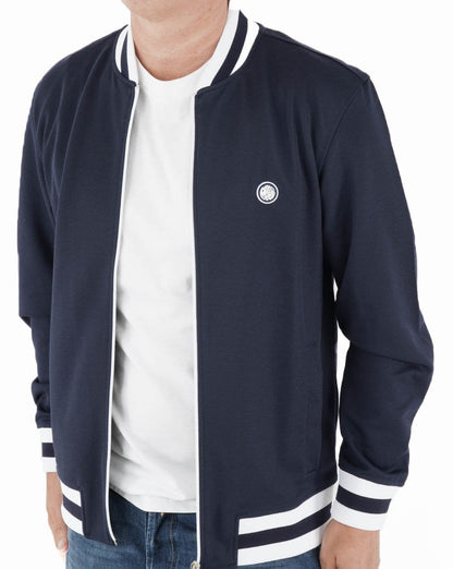 Pretty Green Bomber Track Top Navy