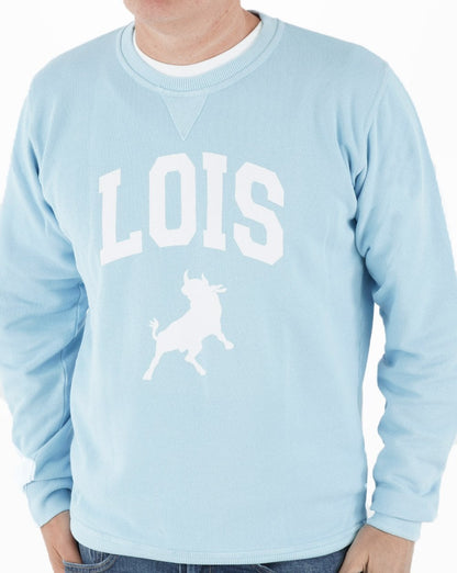 Lois Special Varsity Sweatshirt Sky/White