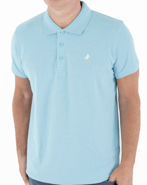 Lois Seventies Short Sleeve Polo Shirt Sky