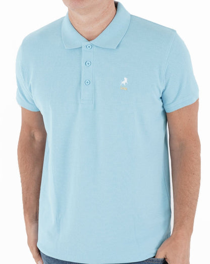 Lois Seventies Short Sleeve Polo Shirt Sky