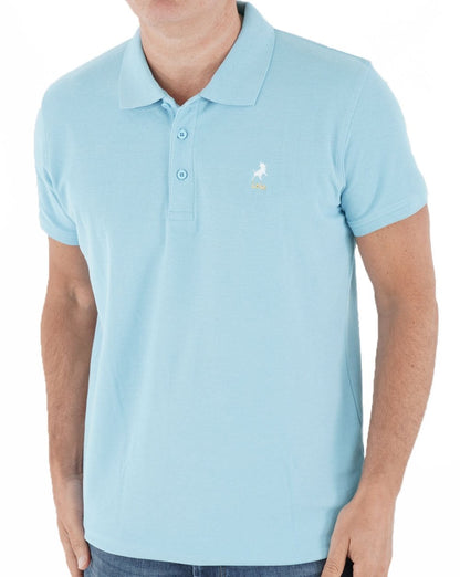 Lois Seventies Short Sleeve Polo Shirt Sky
