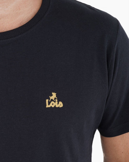 Lois Small Logo T-shirt Navy