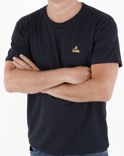 Lois Small Logo T-shirt Navy