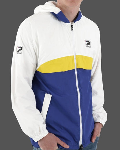 Patrick Classic Cagoule White Yellow Royal