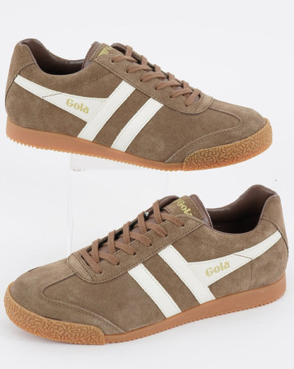 Gola Harrier Suede Trainer Tobacco/Off White