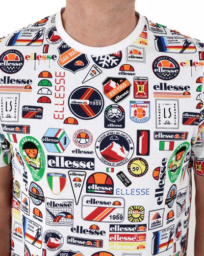 Ellesse Badged T Shirt White/Multi