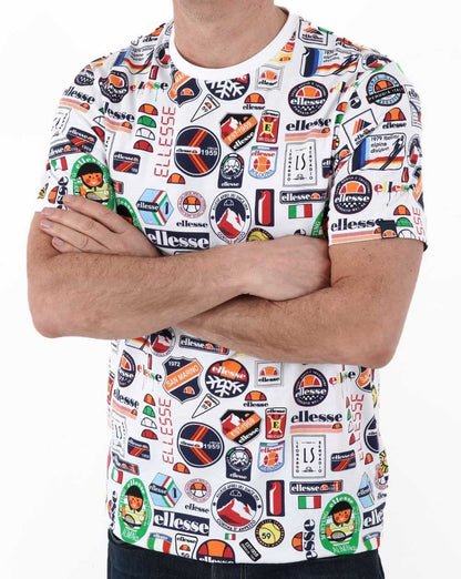 Ellesse Badged T Shirt White/Multi