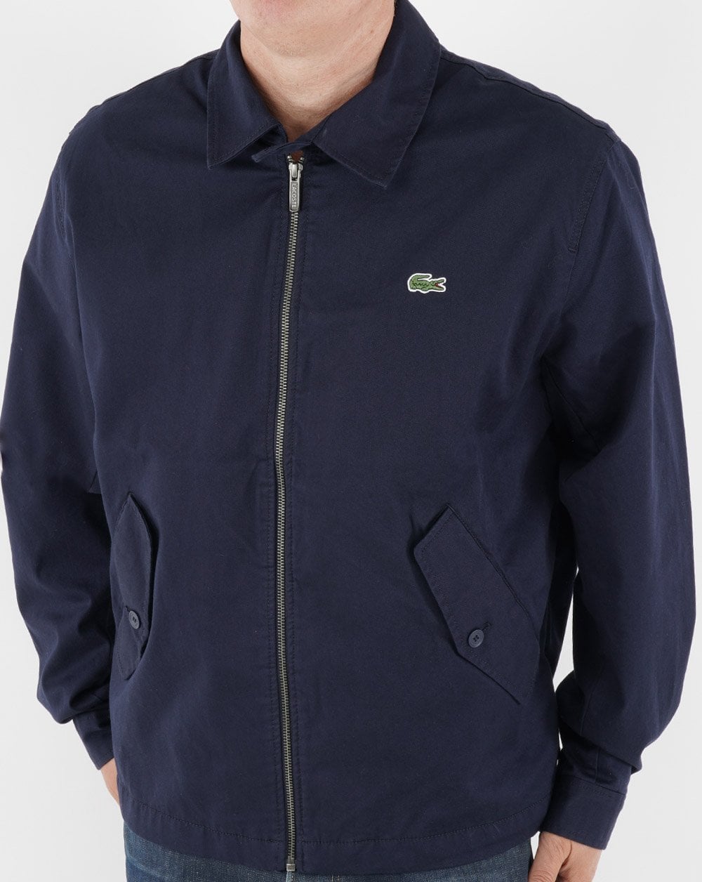 Lacoste Harrington Jacket Navy – 80's Casual Classics