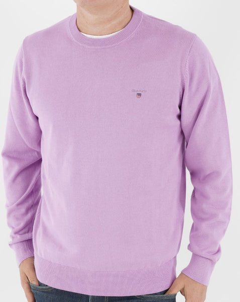 Gant Classic Crew Neck Knit Lilac