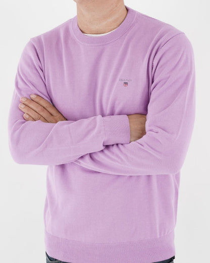 Gant Classic Crew Neck Knit Lilac