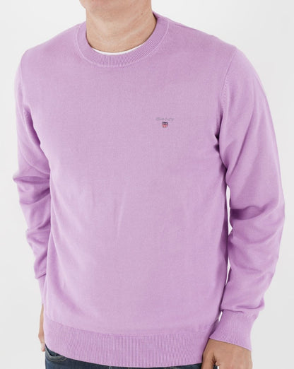 Gant Classic Crew Neck Knit Lilac