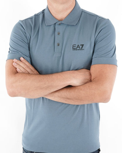 EA7 Classic Polo Shirt China Blue
