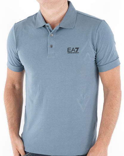 EA7 Classic Polo Shirt China Blue
