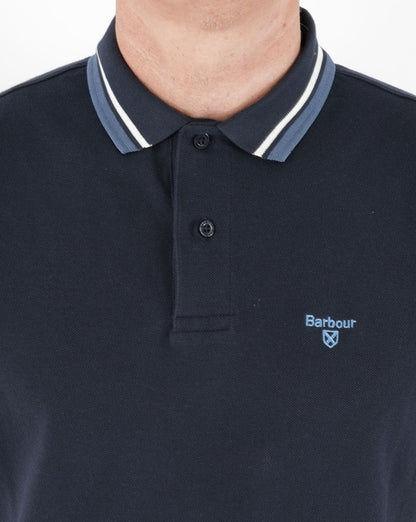 Barbour Tipped Polo Shirt Navy