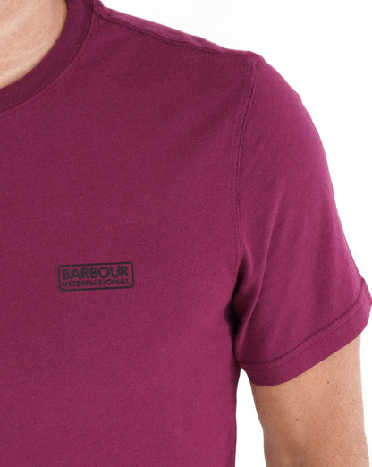 Barbour International Small Logo T-shirt Magenta