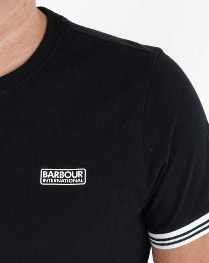 Barbour International Tipped T-shirt Black