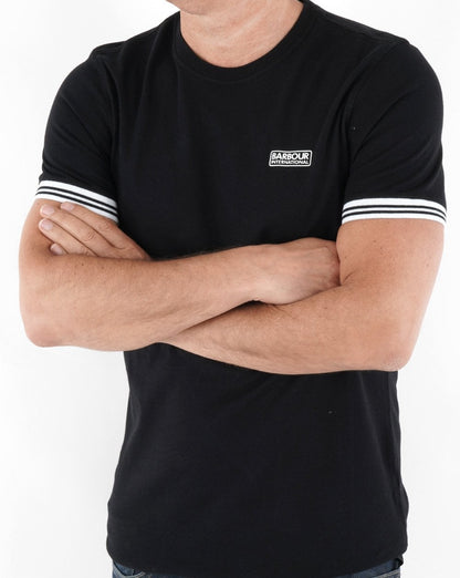 Barbour International Tipped T-shirt Black