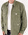 Pretty Green Creedence Overshirt Olive Green