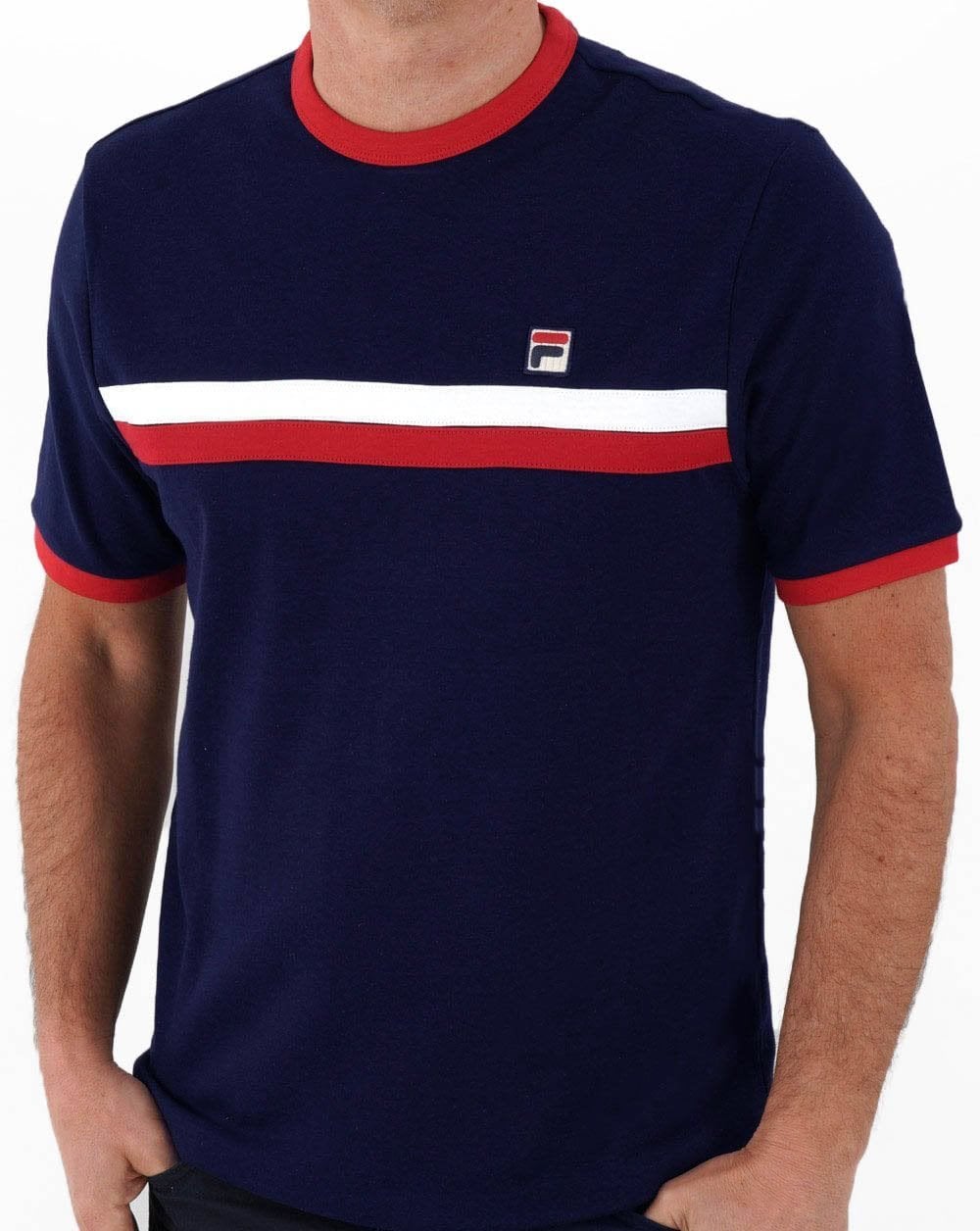 Fila Vintage Old Skool T-shirt Navy/Red