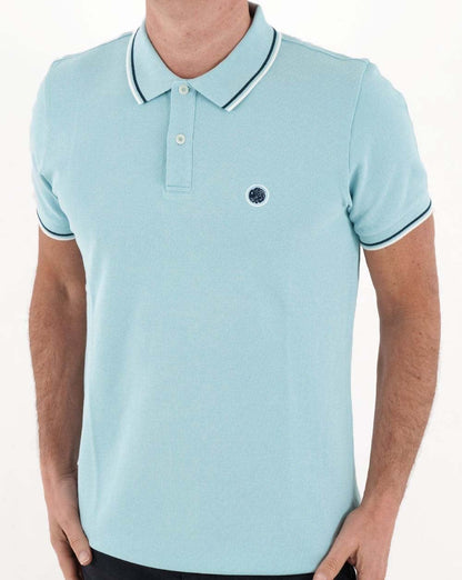 Pretty Green Barton Polo Sky