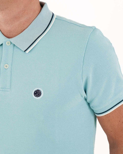 Pretty Green Barton Polo Sky