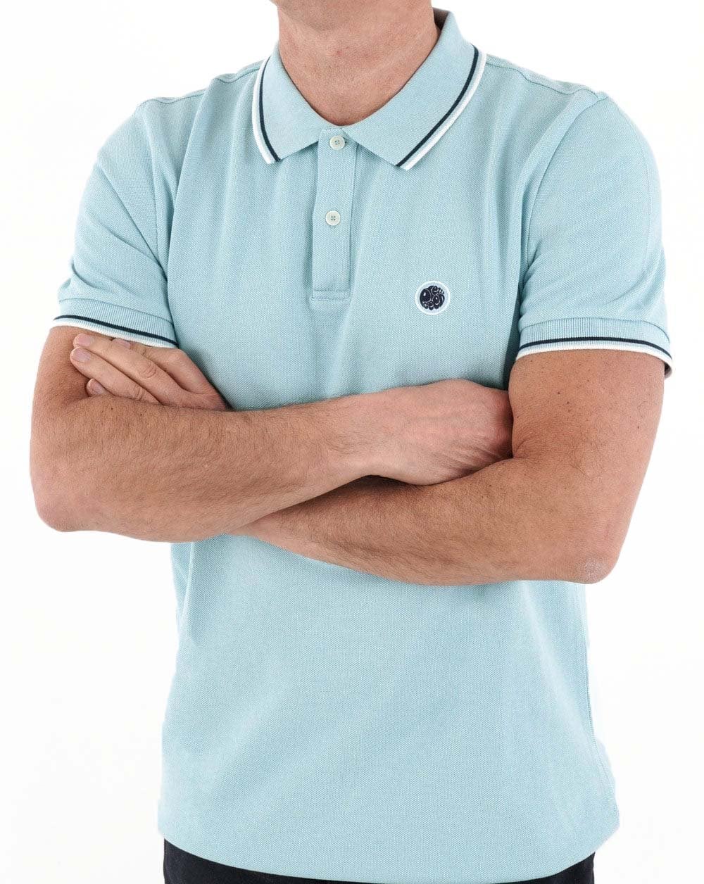 Pretty Green Barton Polo Sky