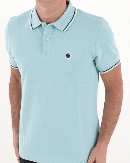Pretty Green Barton Polo Sky