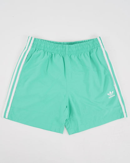 Adidas Originals 3 Stripes Swim Shorts Hi-Res Green