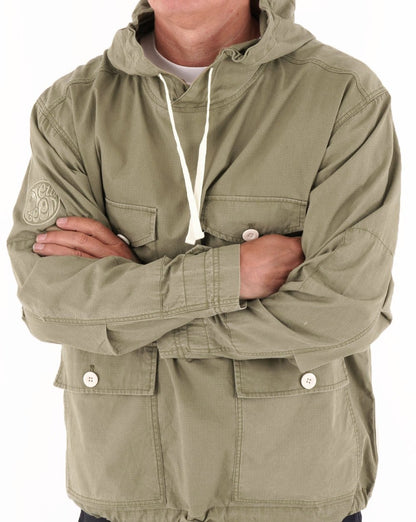 Pretty Green Creedence Smock Light Khaki