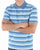 Lacoste Striped Polo Shirt Blue