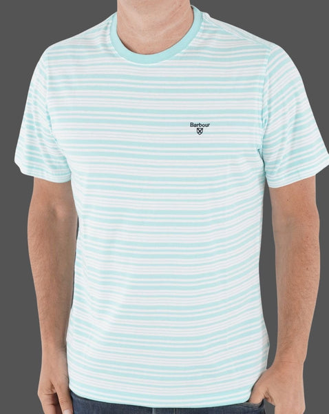 Barbour Striped T-shirt Aqua