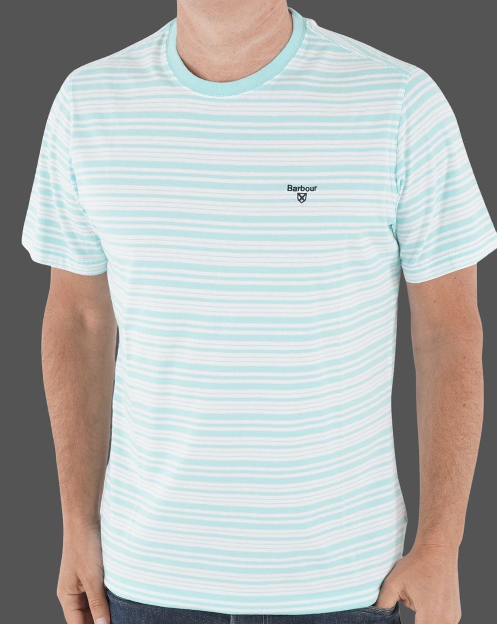 Barbour Striped T-shirt Aqua