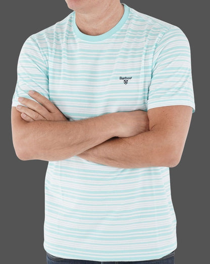 Barbour Striped T-shirt Aqua