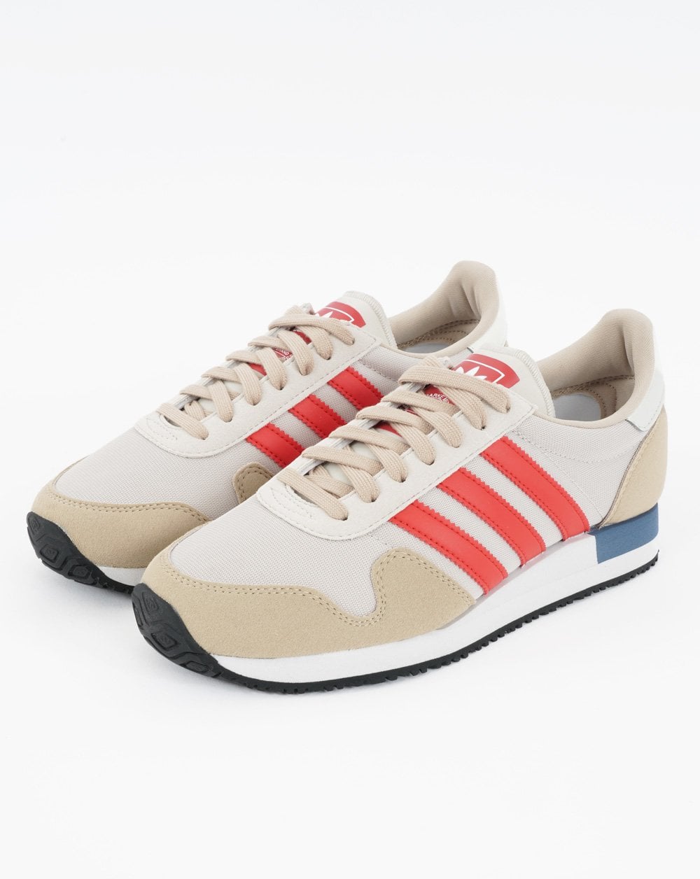 Adidas USA 84 Trainers Clear Brown/Vivid Red