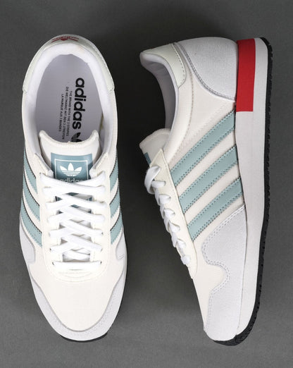 Adidas USA 84 Trainers Chalk White/Grey Blue/Red
