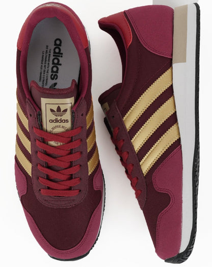 Adidas USA 84 Trainers Burgundy Red/Gold