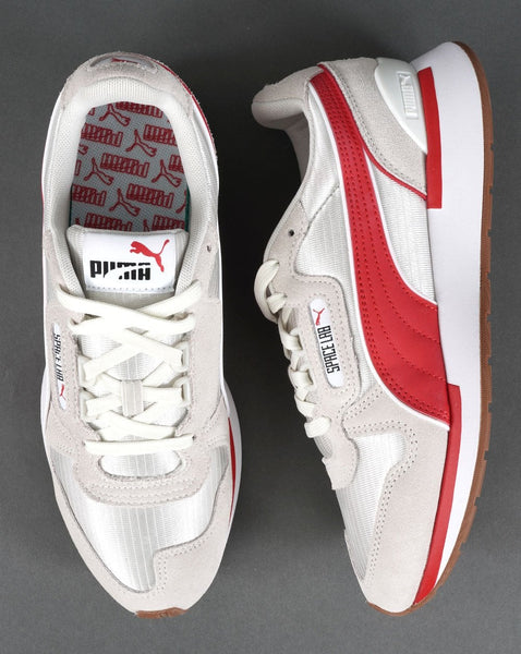 Puma Space Lab Trainer Vaporous Grey/High Risk Red