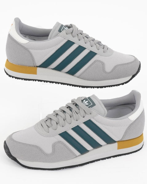 Adidas USA 84 Trainers Crystal White/Grey/Teal