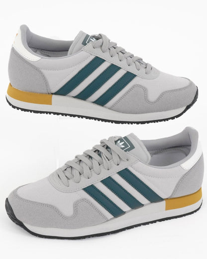 Adidas USA 84 Trainers Crystal White/Grey/Teal