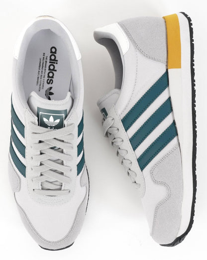 Adidas USA 84 Trainers Crystal White/Grey/Teal