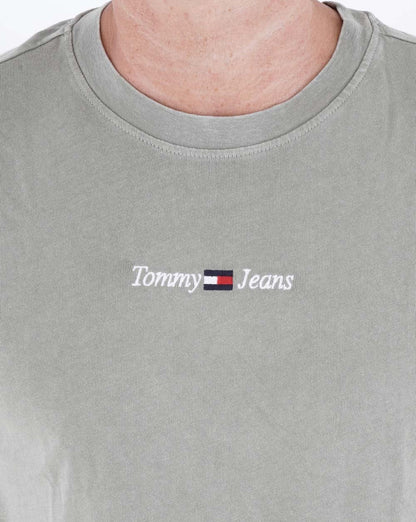 Tommy Jeans Casual Linear Logo T-shirt Washed Green
