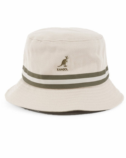 Kangol Stripe Lahinch Bucket Hat Beige