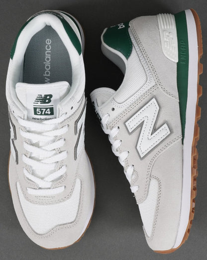 New Balance 574 Trainer White/Green