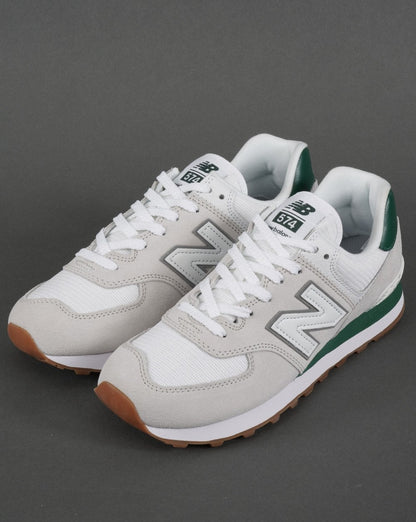 New Balance 574 Trainer White/Green