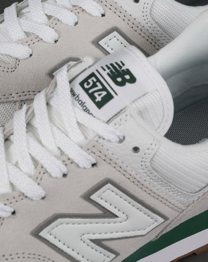 New Balance 574 Trainer White/Green