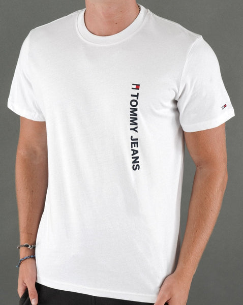 Tommy Jeans Vertical Logo T-shirt White