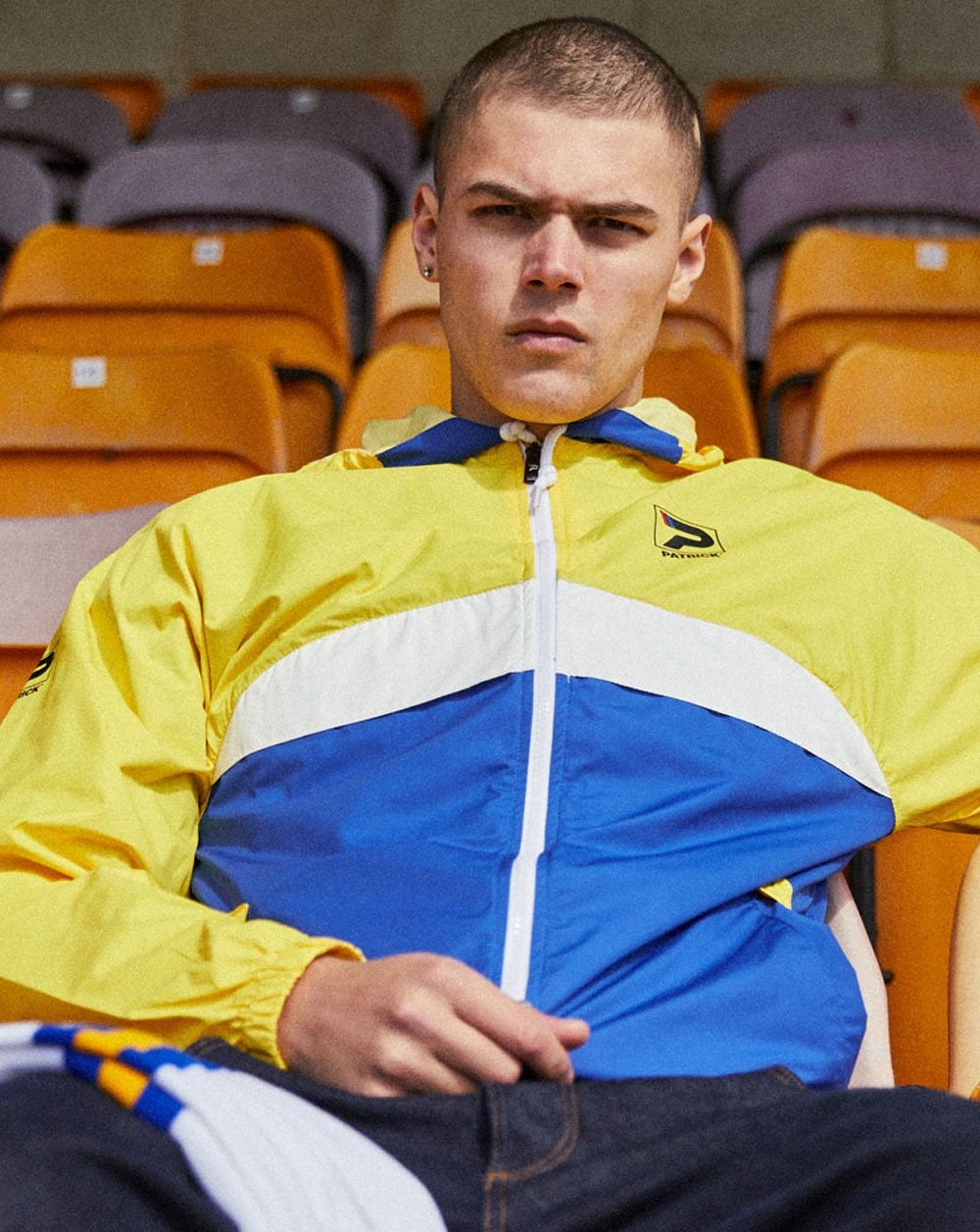 Patrick Classic Cagoule Yellow/White/Royal