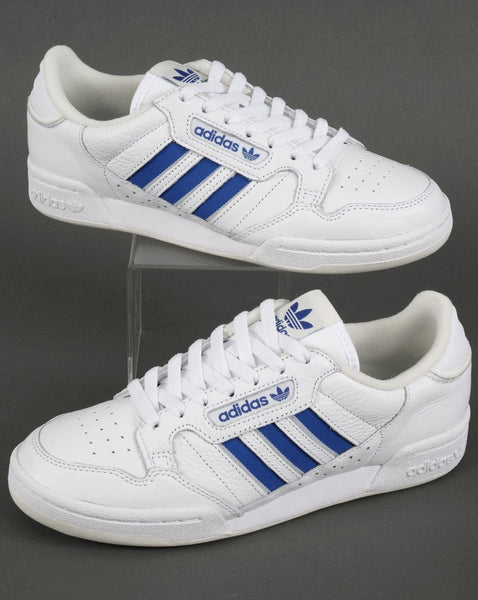 Adidas Continental 80 Stripes Trainers White/Blue