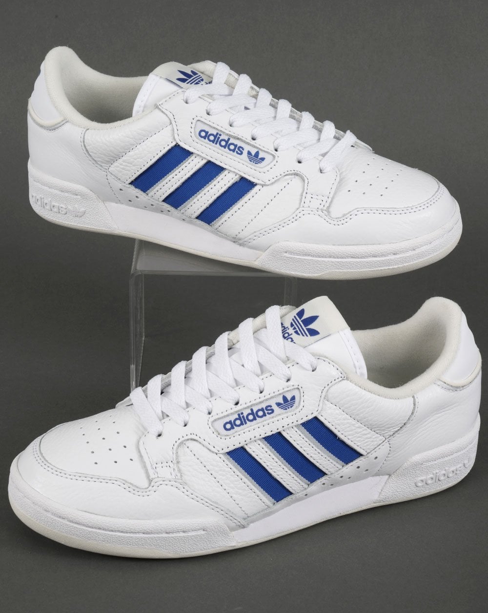 Adidas Continental 80 Stripes Trainers White/Blue
