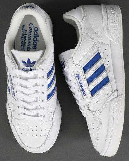 Adidas Continental 80 Stripes Trainers White/Blue